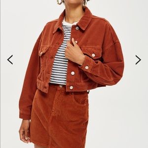 Top Shop Rust Corduroy Jacket